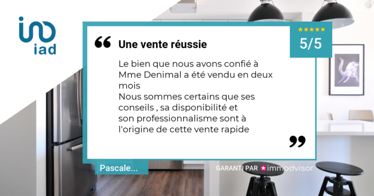 Avis clients de Cindy Denimal, conseillère immobilier à Saint-Quentin et Ham