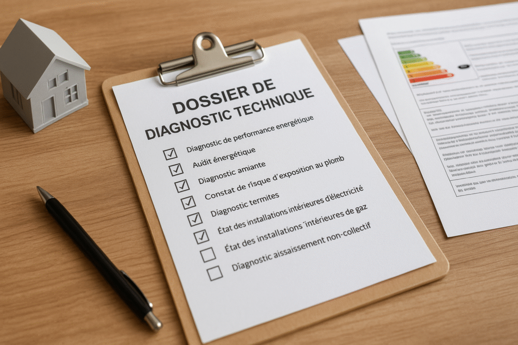 Dossier de diagnostics techniques DDT pour la vente d’une maison à Saint-Quentin