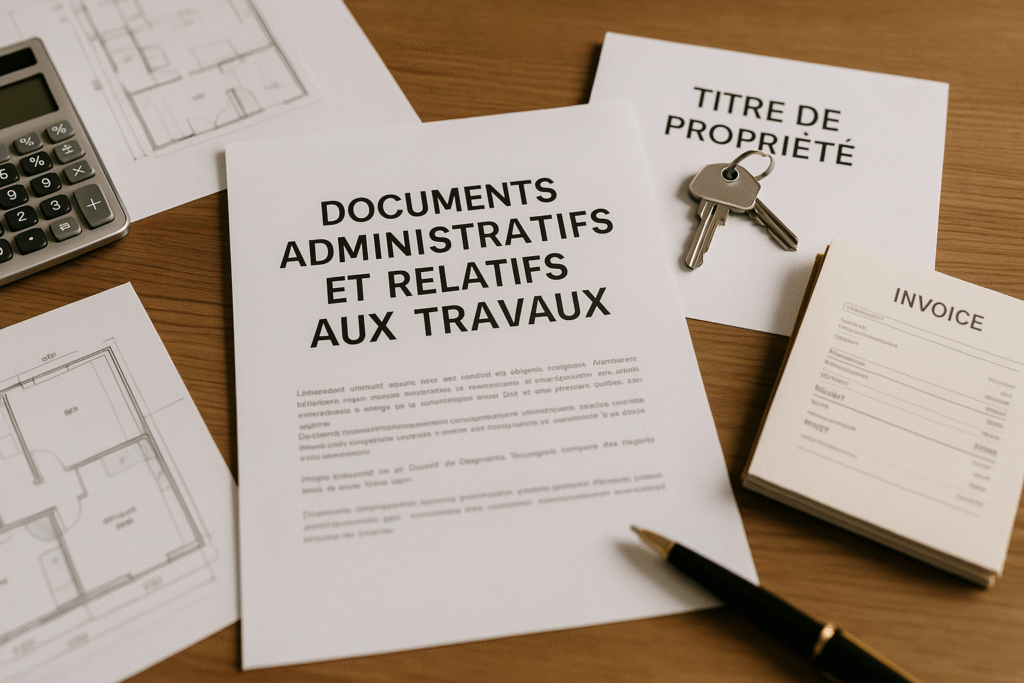 Documents administratifs et relatifs aux travaux pour vendre une maison à Saint-Quentin